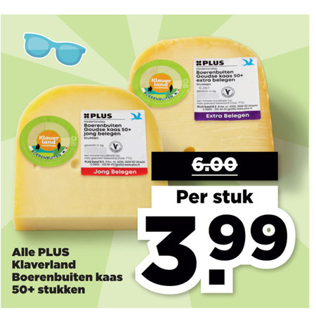 Klaverland   kaas folder aanbieding bij  Plus - details