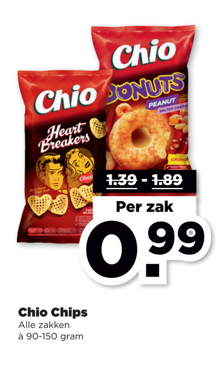 Chio   zoutje folder aanbieding bij  Plus - details