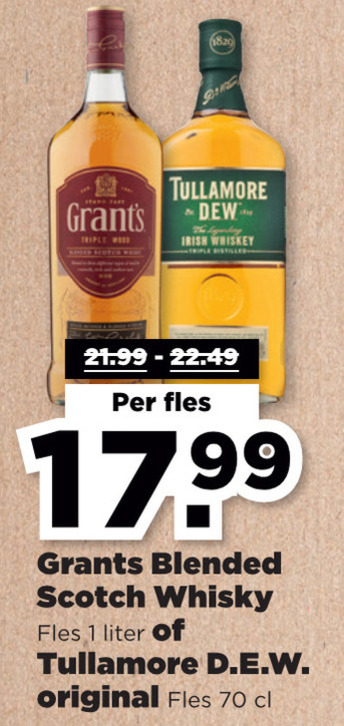 Tullamore Dew   whisky folder aanbieding bij  Plus - details