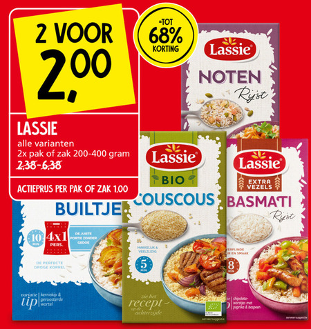 Lassie   quinoa, rijst folder aanbieding bij  Jan Linders - details