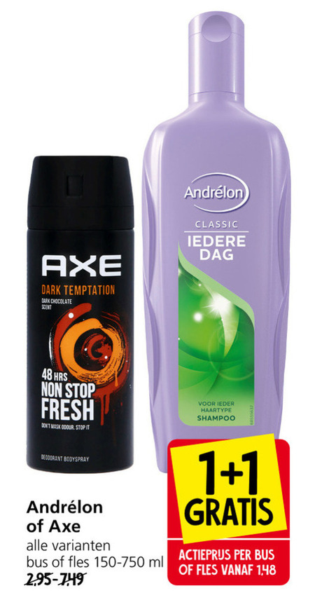 Axe   shampoo, deodorant folder aanbieding bij  Jan Linders - details