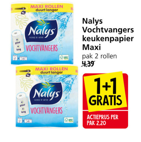 Nalys   keukenpapier folder aanbieding bij  Jan Linders - details