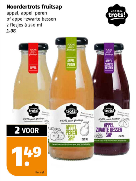 Noordertrots   fruitdrank folder aanbieding bij  Poiesz - details