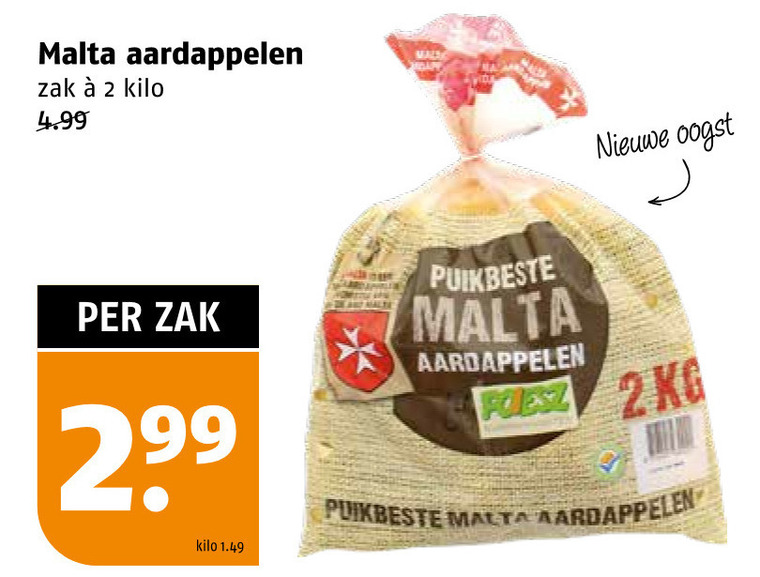 Malta   aardappelen folder aanbieding bij  Poiesz - details