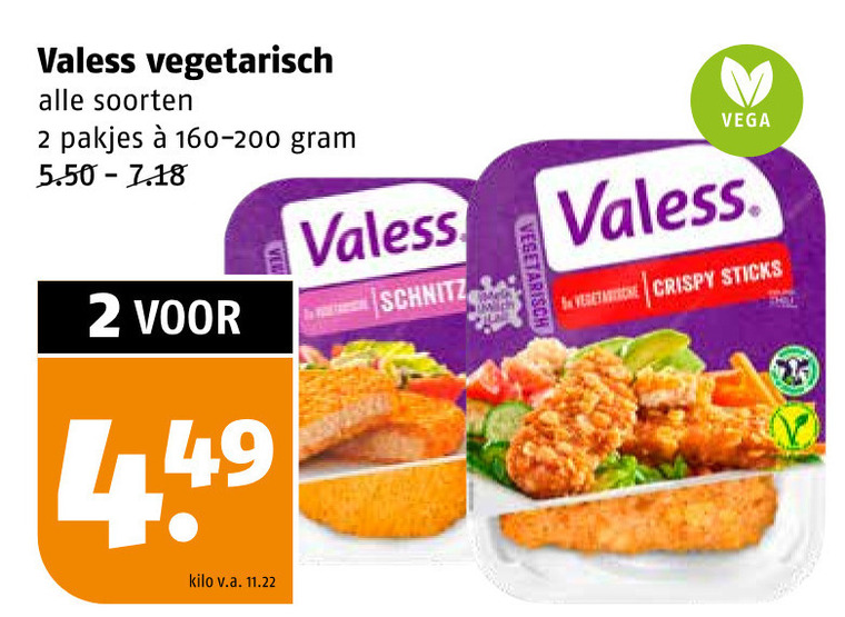 Valess   vegetarisch folder aanbieding bij  Poiesz - details