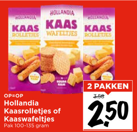 Hollandia   kaaszoutjes folder aanbieding bij  Vomar - details