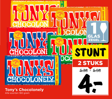 Tony Chocolony   chocolade folder aanbieding bij  Vomar - details