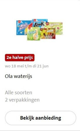 Ola   waterijs, ijslollies folder aanbieding bij  Jumbo - details