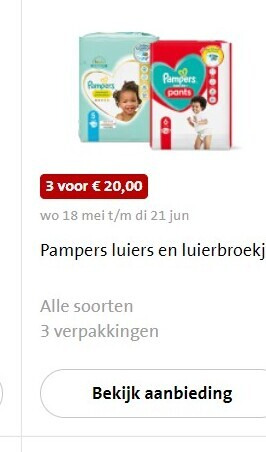 Pampers   luierbroekjes, luiers folder aanbieding bij  Jumbo - details