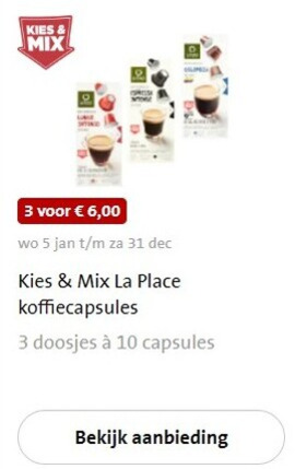 La Place   koffiecups folder aanbieding bij  Jumbo - details