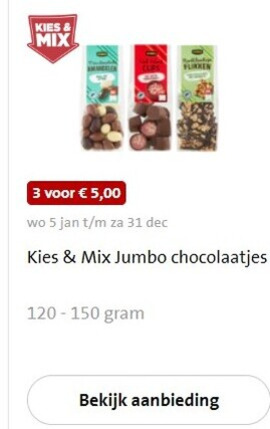 Jumbo Huismerk   chocolade folder aanbieding bij  Jumbo - details