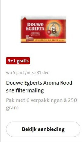 Douwe Egberts   koffie folder aanbieding bij  Jumbo - details