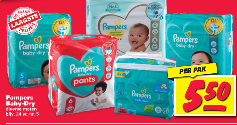 Pampers   luierbroekjes, luiers folder aanbieding bij  Nettorama - details