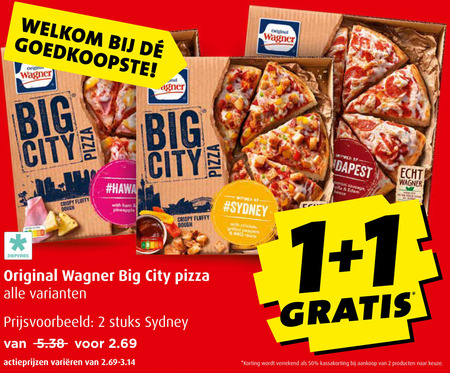 Wagner   diepvriespizza folder aanbieding bij  Boni - details