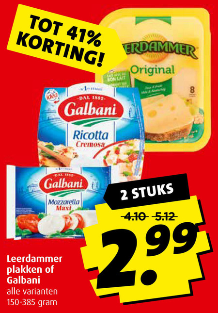 Galbani   ricotta, kaasplakken folder aanbieding bij  Boni - details