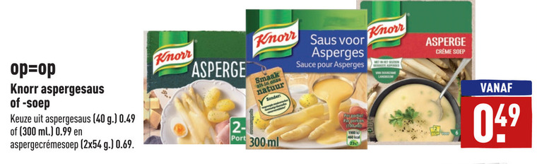 Knorr   soep, saus folder aanbieding bij  Aldi - details