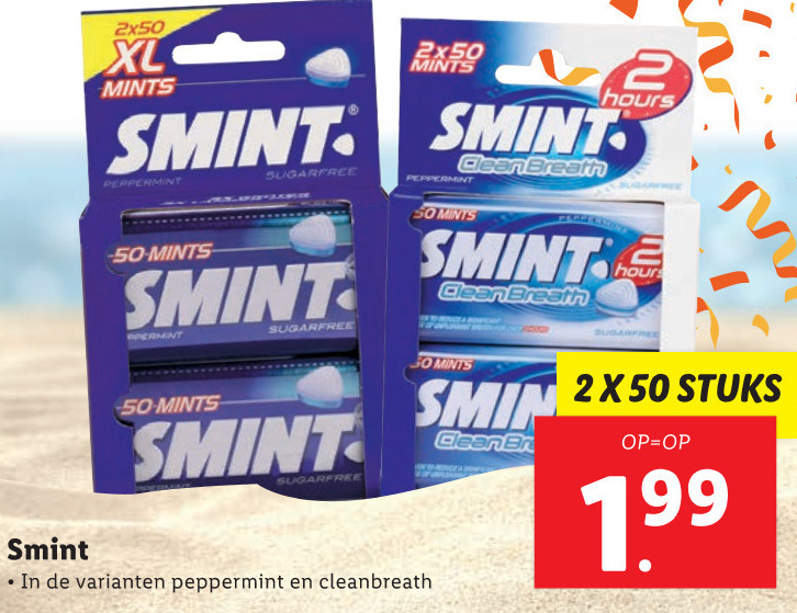 Smint   kauwgom folder aanbieding bij  Lidl - details