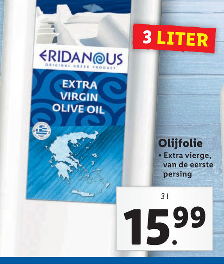 Eridanous   olijfolie folder aanbieding bij  Lidl - details