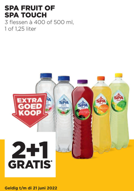 Spa en Fruit   fruitdrank folder aanbieding bij  Jumbo - details