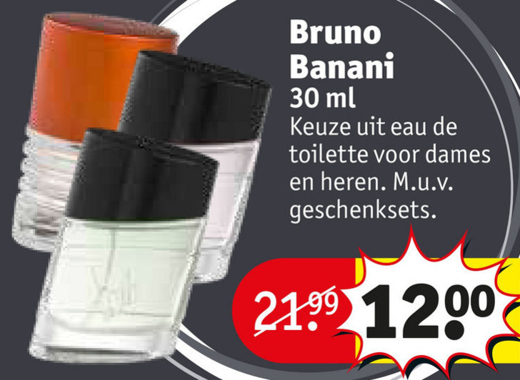 Bruno Banani   eau de toilette folder aanbieding bij  Kruidvat - details