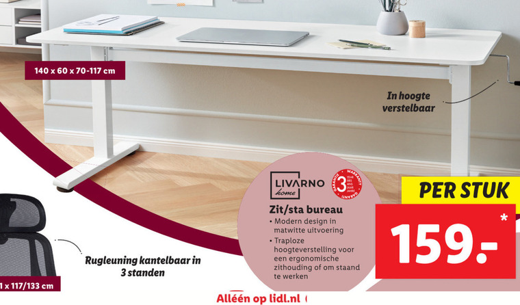 Livarno   buro folder aanbieding bij  Lidl - details