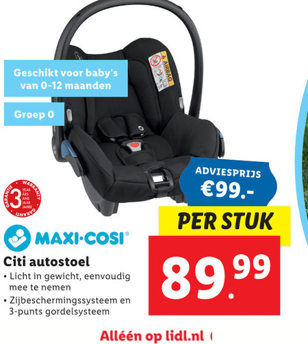 Snel Zweet spontaan autokinderzitje folder aanbieding bij Lidl - details