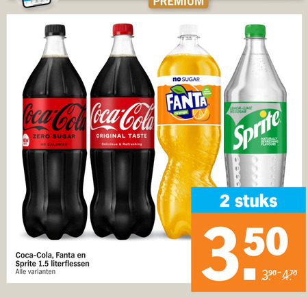 Sprite   cola, frisdrank folder aanbieding bij  Albert Heijn - details