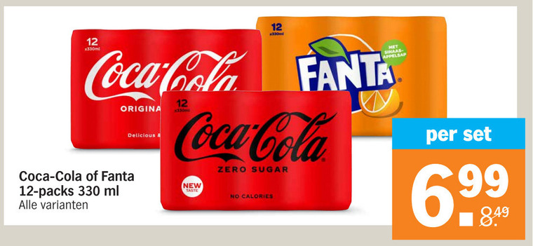 Fanta   frisdrank, cola folder aanbieding bij  Albert Heijn - details