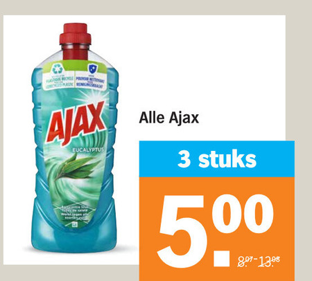 Ajax   allesreiniger folder aanbieding bij  Albert Heijn - details