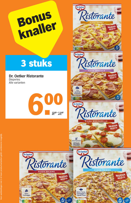 Dr Oetker   diepvriespizza folder aanbieding bij  Albert Heijn - details