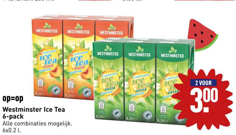 Westminster   ice tea folder aanbieding bij  Aldi - details