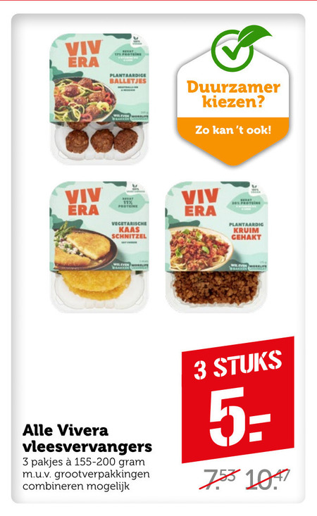 Vivera   vegetarisch folder aanbieding bij  Coop - details