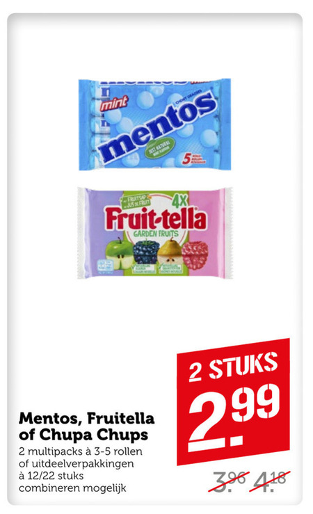 Chupa Chups   lollie, snoep folder aanbieding bij  Coop - details