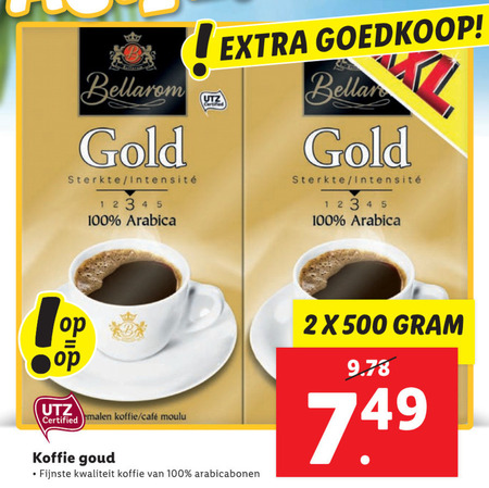 Bellarom   koffie folder aanbieding bij  Lidl - details