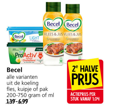 Becel   olie en vetten, margarine folder aanbieding bij  Jan Linders - details