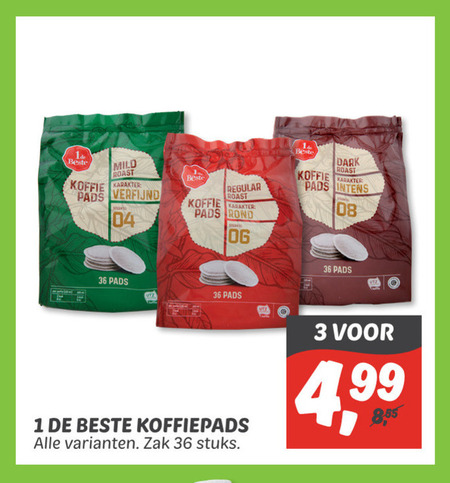 1 De Beste   koffiepad folder aanbieding bij  Dekamarkt - details