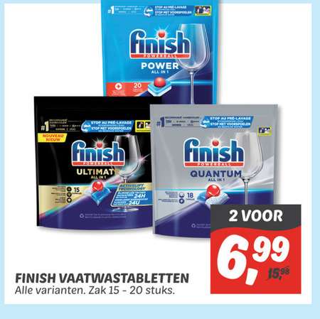 Finish   vaatwasmiddel folder aanbieding bij  Dekamarkt - details