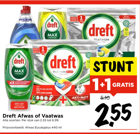 Dreft   afwasmiddel, vaatwasmiddel folder aanbieding bij  Vomar - details