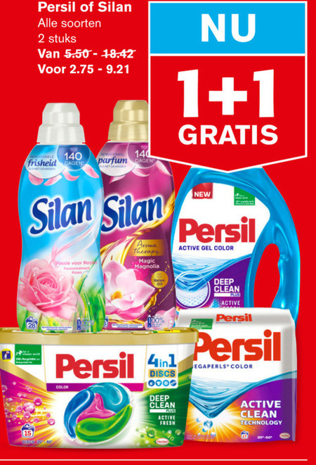 Persil   wasmiddel, wasverzachter folder aanbieding bij  Hoogvliet - details