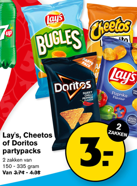 Doritos   zoutje, chips folder aanbieding bij  Hoogvliet - details