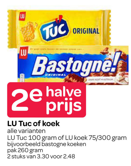 Lu Tuc   zoutje, koek folder aanbieding bij  Spar - details