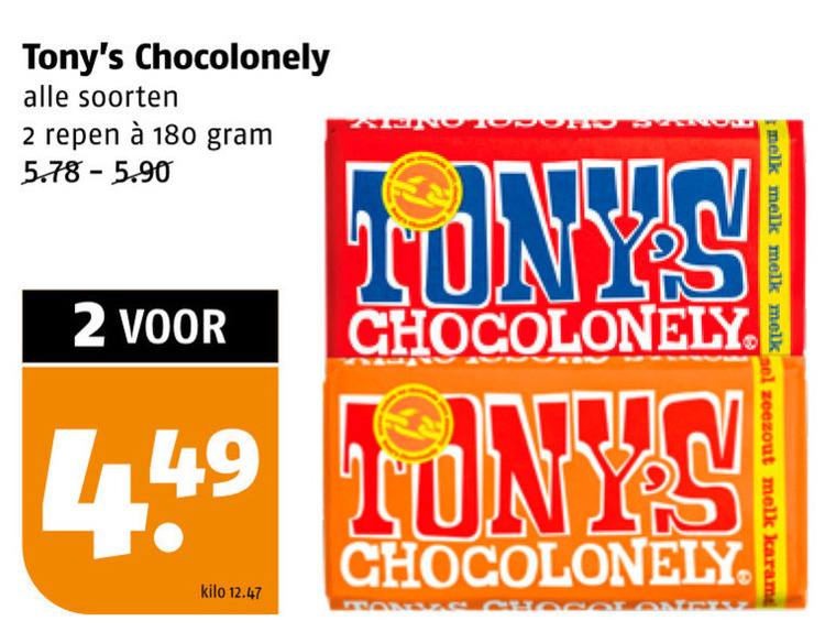 Tony Chocolony   chocolade folder aanbieding bij  Poiesz - details