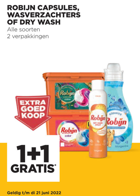 Robijn   wasmiddel, wasverzachter folder aanbieding bij  Jumbo - details