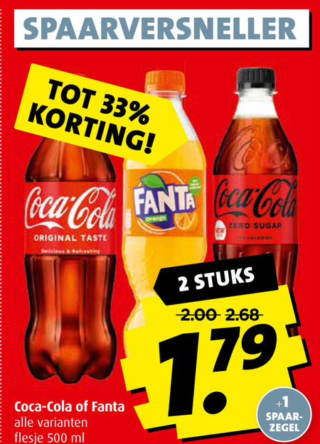 Fanta   frisdrank, cola folder aanbieding bij  Boni - details