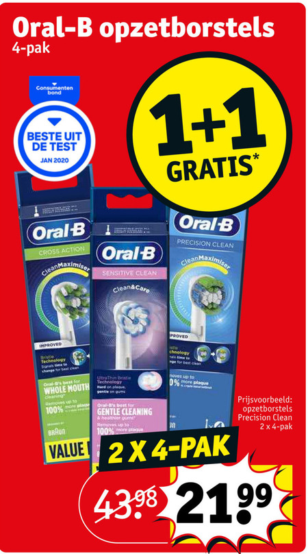 Braun Oral-B   opzetborstel folder aanbieding bij  Kruidvat - details