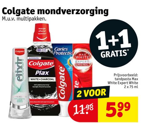 Colgate   tandpasta, mondwater folder aanbieding bij  Kruidvat - details