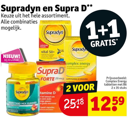 SupraD   multivitaminen folder aanbieding bij  Kruidvat - details