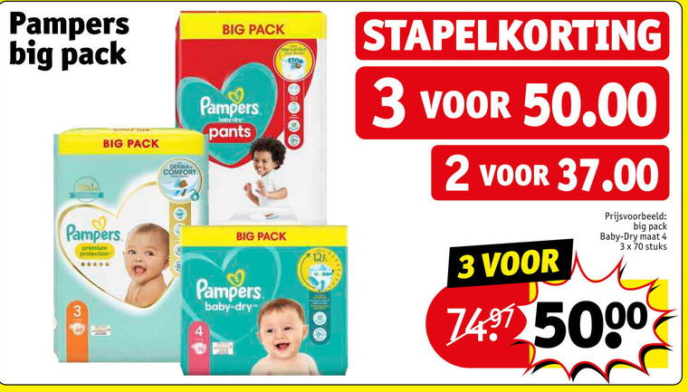 Pampers   luiers, luierbroekjes folder aanbieding bij  Kruidvat - details