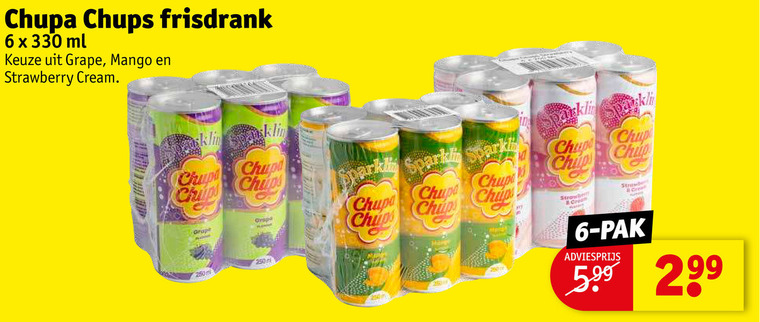 Chupa Chups   frisdrank folder aanbieding bij  Kruidvat - details