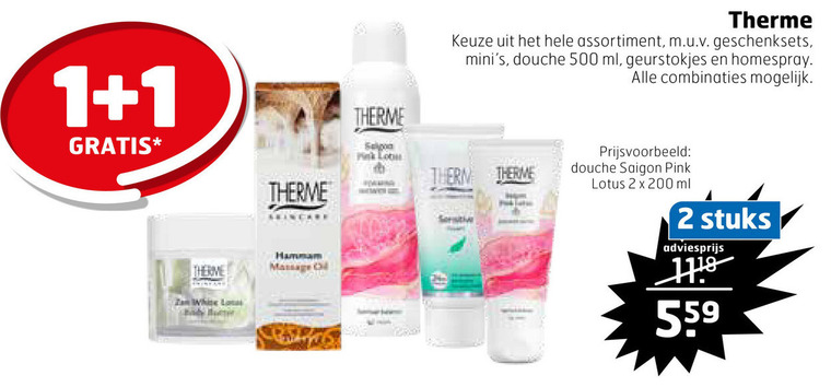 Therme   deodorant, douchegel folder aanbieding bij  Trekpleister - details